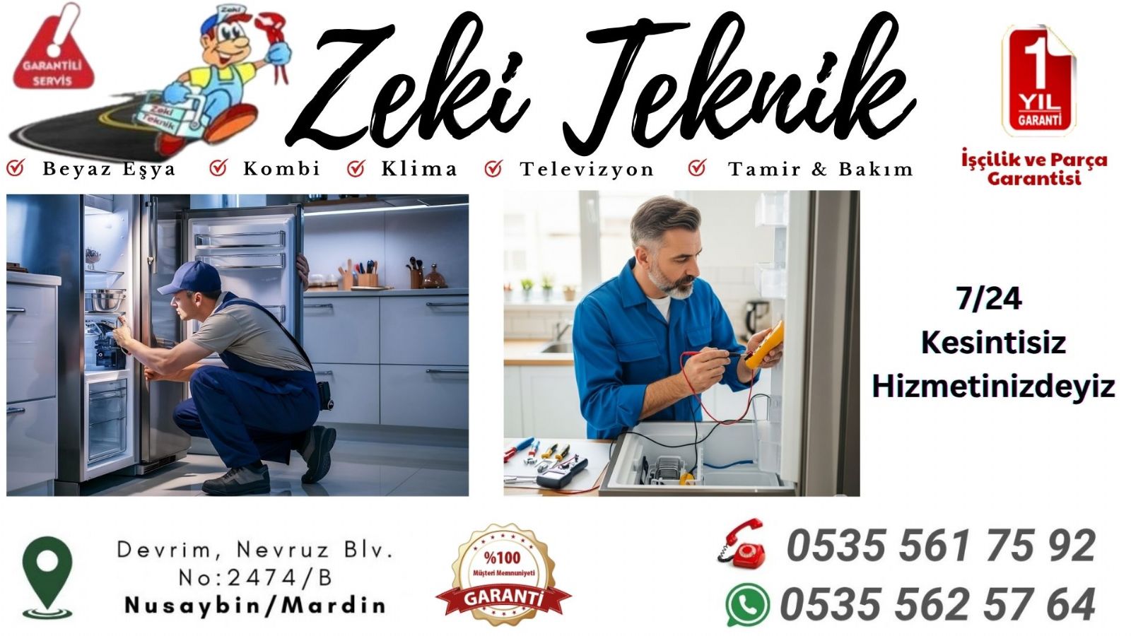 Nusaybin Buzdolabı Servisi
